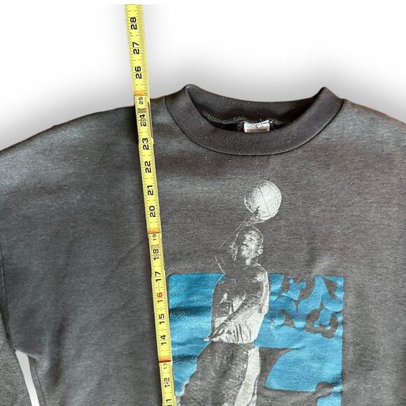 Rare VTG 90s Michael Jordan Sweatshirt M Black Nike Made In USA Vintage M - Picture 8 of 9